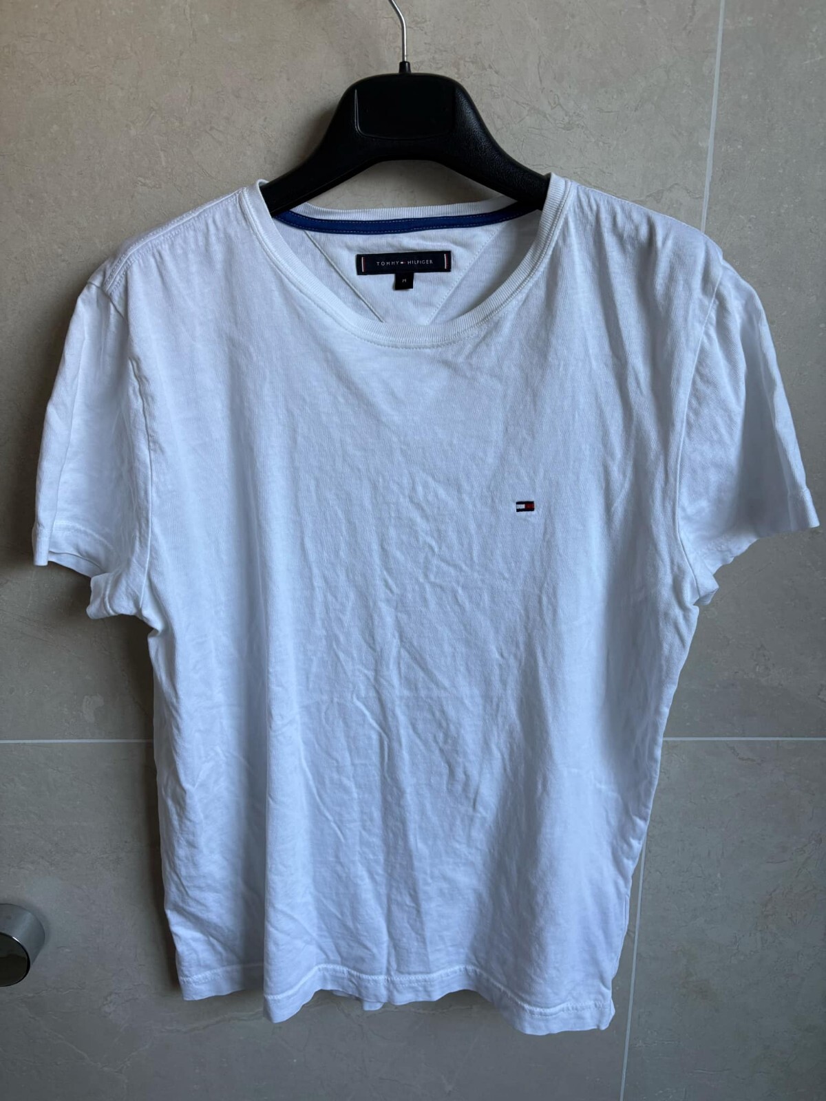 Tommy Hilfiger TJM Modern Essentials Sig Tee Broadway White Men’s Size Medium