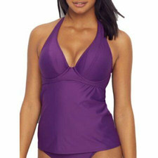 Sunsets DEEP PLUM Muse Tankini Swim Top, US 34DD, UK 34DD