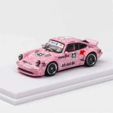 DCM 1:64 Singer 930 Turbo Study Block43 #43 pink limited500 Diecast Model Car