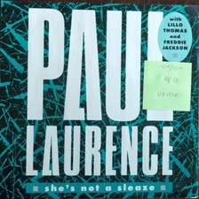 Paul Laurence She's Not A Sleaze Vinyl Record 12" VG+/VG+ 12CL378 1985 1st Press