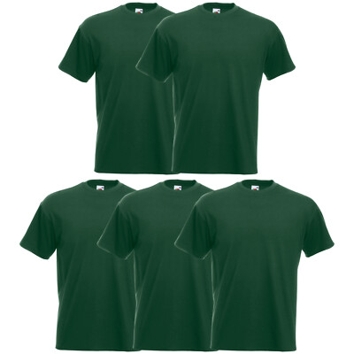 5er Fruit of the Loom T-Shirt Herren Super Premium Tshirts Shirt Baumwolle S-XXL