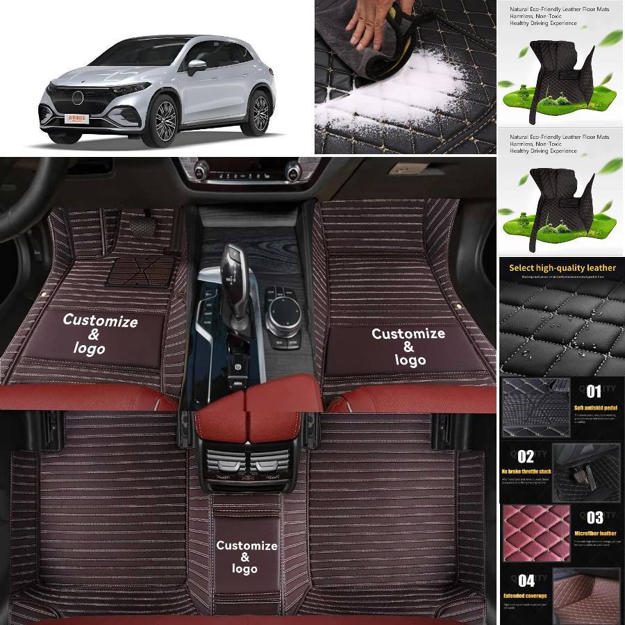 For Mercedes Benz EQS SUV Car Floor Mats Carpets Cargo Liners Custom All Weather