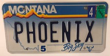 Vanity PHOENIX SUNS license plate NBA Basketball Charles Barkley Steve Nash AZ