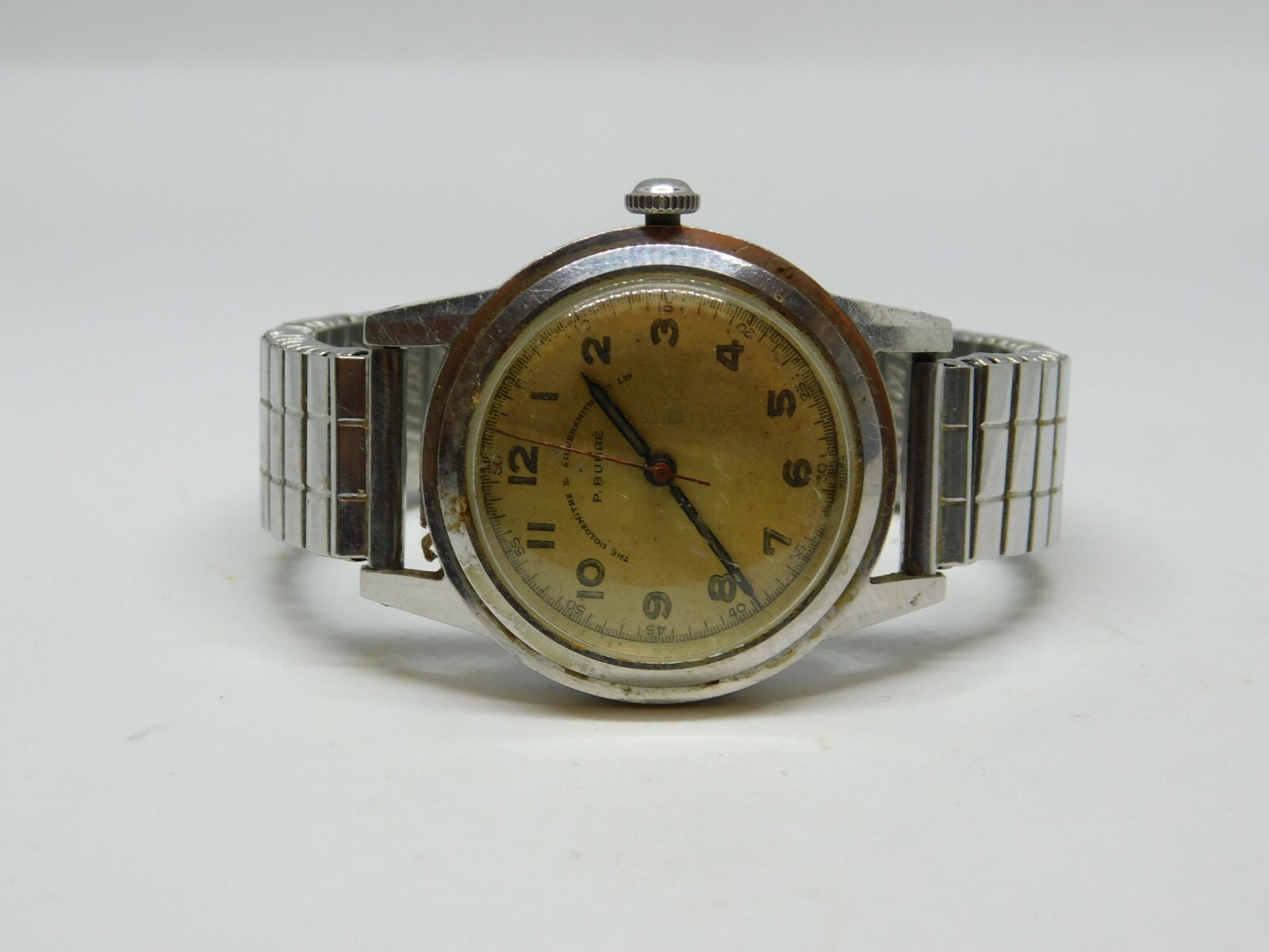 Vintage P.Buhre Goldsmiths & Silversmiths Co LTD Windup Analog Men's
