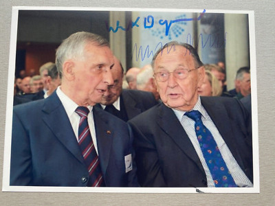 ULRICH WEGENER ( ) & GENSCHER ( ) GSG 9 'Landshut' signed Foto 15x20 RARITÄT
