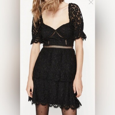 NWT Bardot Charlotte Lace Dress Black XL 10 | eBay NWT Bardot Charlotte Lace Dress Black XL 10 | eBay