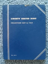 WHITMAN FOLDER FOR  SEATED DIMES  1837-1862   #9011