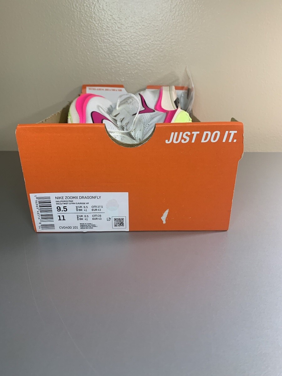 Size 9.5 - Nike ZoomX Dragonfly (White/Pink) Track Spikes | eBay Size 9.5 - Nike ZoomX Dragonfly (White/Pink) Track Spikes | eBay
