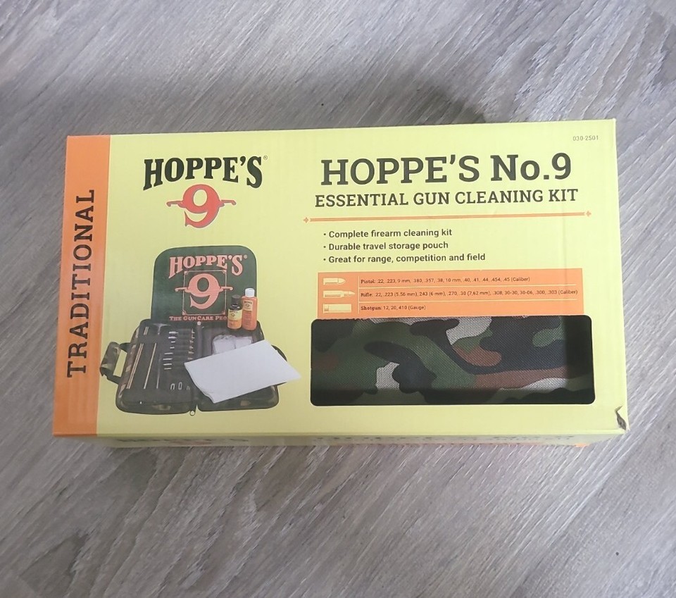 Hoppe's No. 9 Essential Gun Cleaning Kit for Pistol, Rifle, & Shotgun