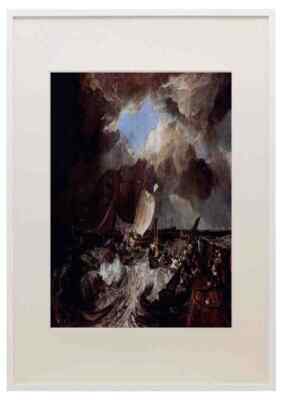 Calais Pier Turner Impressionismus A3 A4 gerahmter Druck Bild