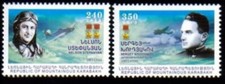 Nagorno Karabakh (Armenia) #084-85 2013 issue Heroes of Karabakh, set of 2 stamp