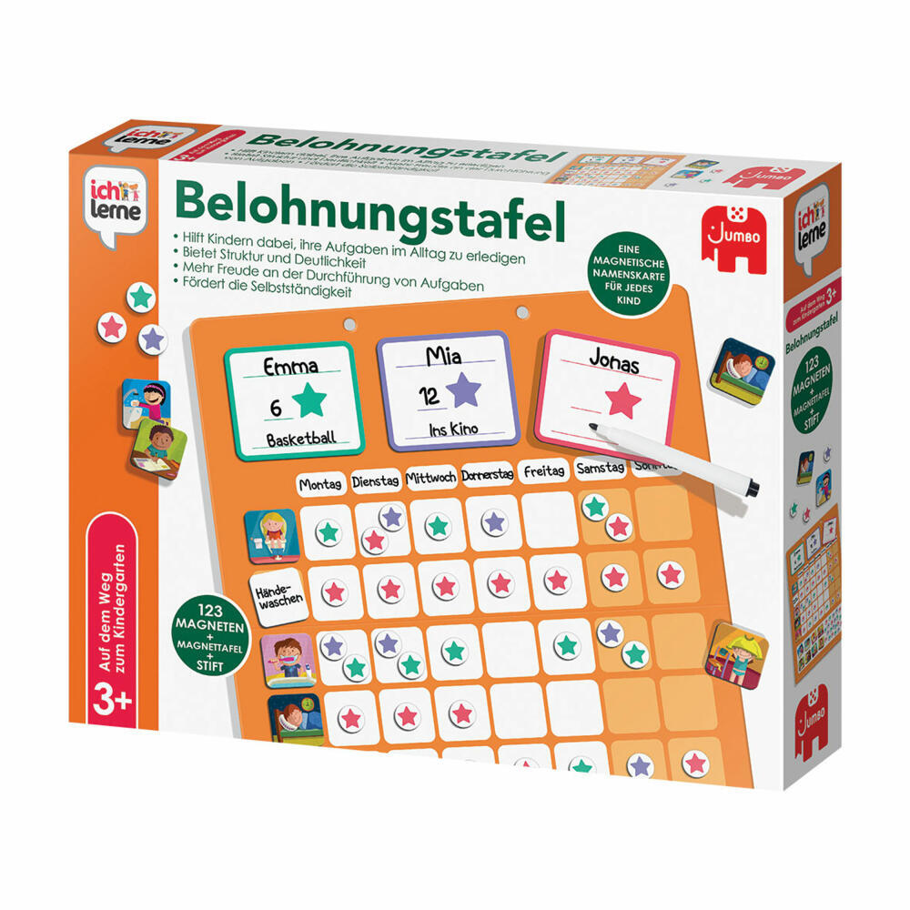 "ICH KANN ES" Belohnungstafel Magnetisch - Mit 26 Tiermagneten