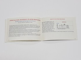 RBI Baseball Tengen Authentic NES Nintendo Manual Only *