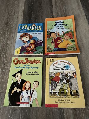 (Lot of 4) Cam Jansen David A. Adler Puffin Mystery Children's Chapter Books