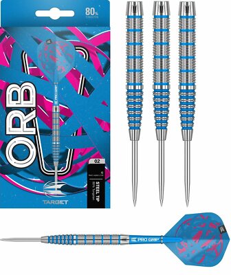 24 GRAM TARGET ORB 80% TUNGSTEN STEEL TIP DARTS MODEL 2