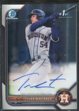 2022 Topps Bowman Chrome Tyler Whitaker #CPA-TW Houston Astros Auto