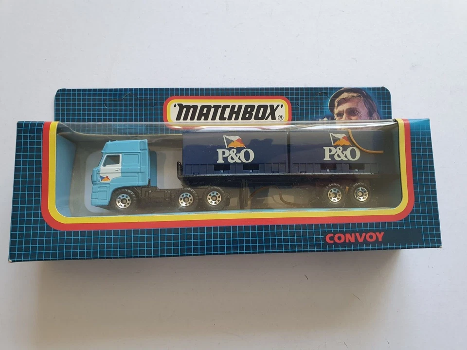 MATCHBOX CONVOY CY-26 DAF DOUBLE CONTAINER TRUCK P&O MINT UNPUNCHED UNLABELLED - Image 2 of 4