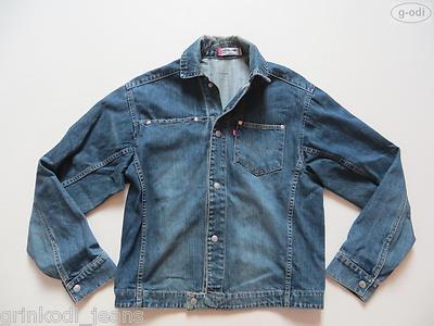 Levi's Engineered Biker Jacke Jeansjacke Gr. S, Der ''Verdrehte'' Vintage Denim  !