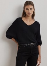 Lauren Ralph LaurenWomen's Rib-Knit Dolman-Sleeve Sweater