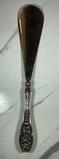 ANTIQUE VICTORIAN REPOUSSE STERLING SILVER SHOE HORN 8'' NO MONO