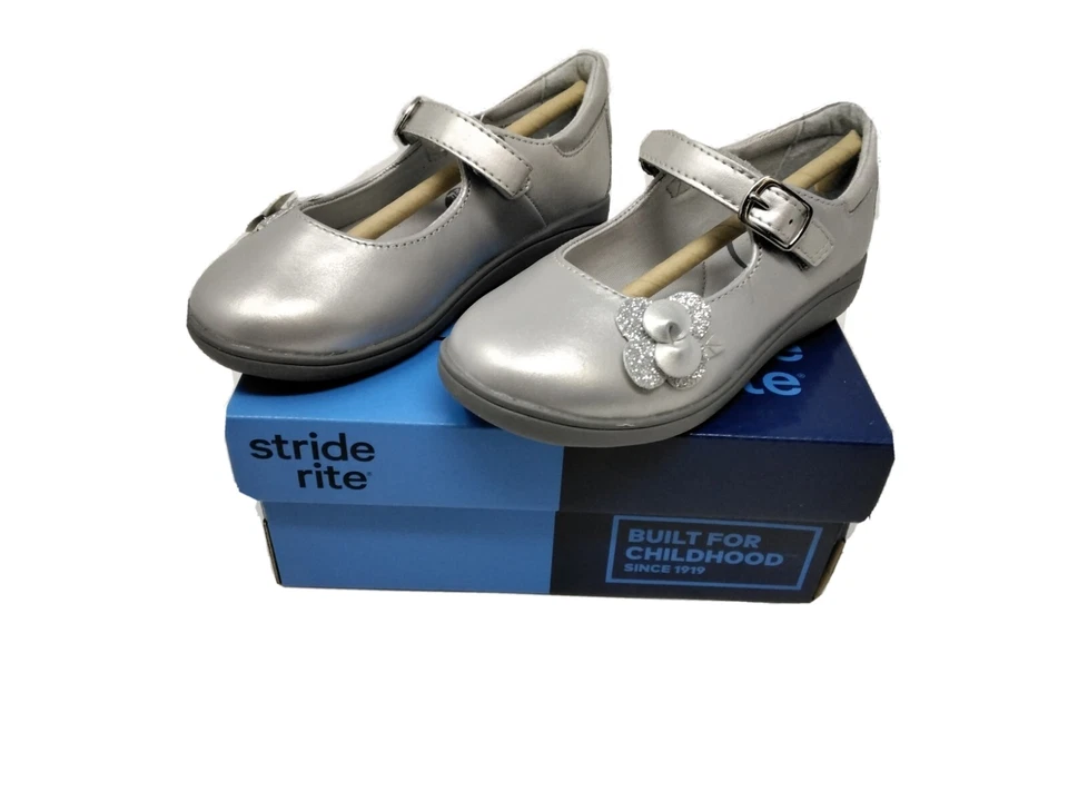 Stride Rite SRAVA Big Girl Various Sizes Dress Shoes Silver NWB  - Image 3 of 3