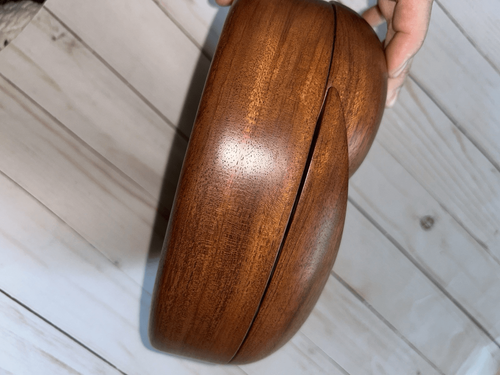 Walnut Jewelry Organizer Accessory Solid Wood 10x7x3” Vintage Hand Made - Picture 4 of 4