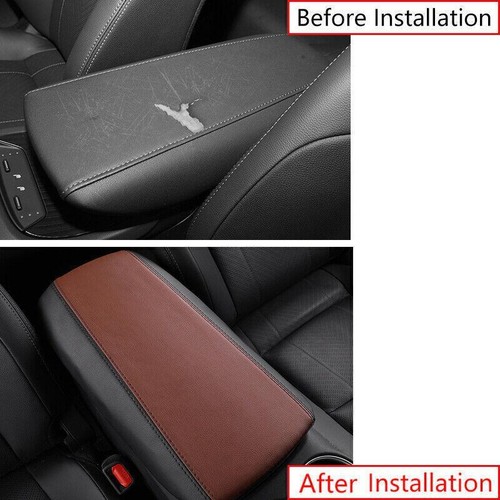 For Toyota Venza 2021-2024 Brown&Black Leather Console Armrest Lid Box Holster - Picture 5 of 6