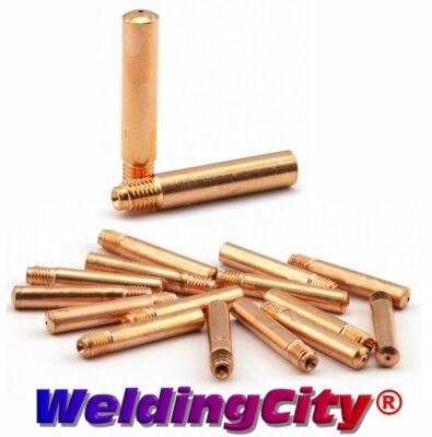 WeldingCity  100-pk MIG Welding Gun Contact Tip 14-35 for Tweco Lincoln 200-400A