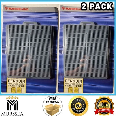 Marineland Penguin Refillable Media Cartridge Fits 200 350 Power Filters 2 Pack