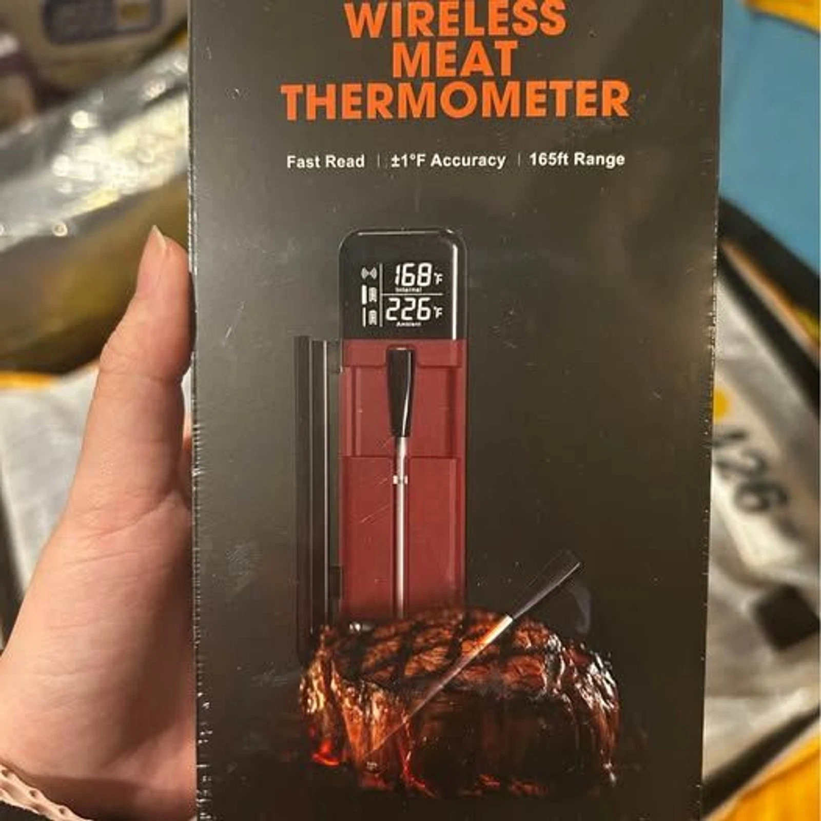 New in box wireless meat thermometer