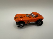 Vintage Aurora Slot Car HO Tjet Cheetah Orange