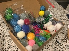Cat Toy Variety Pack 60 Pack Interactive Mice PomPom Sparkle Balls For Indoor US