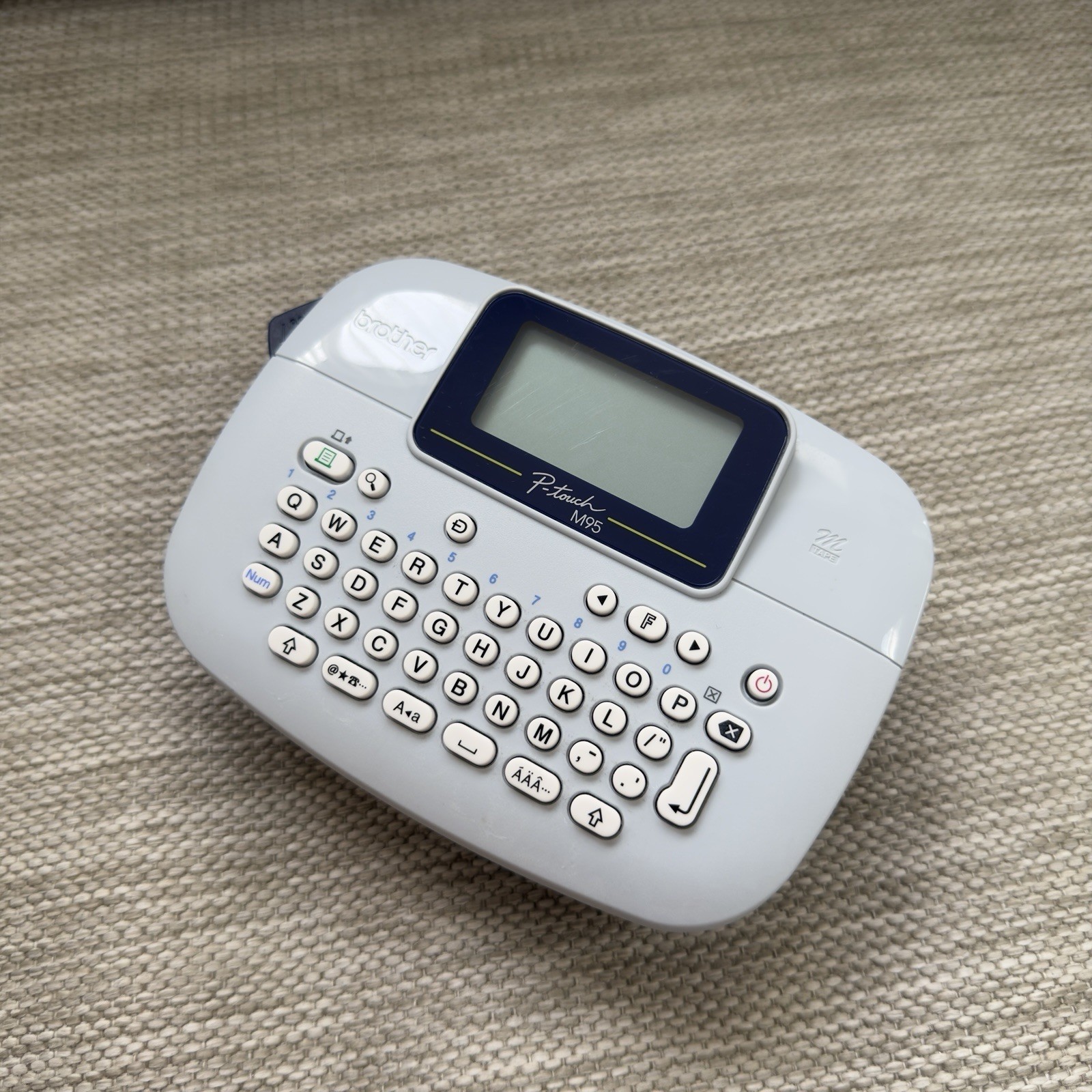 Brother PT-M95 Label Maker P-Touch Label Printer Handheld QWERTY Keyboard