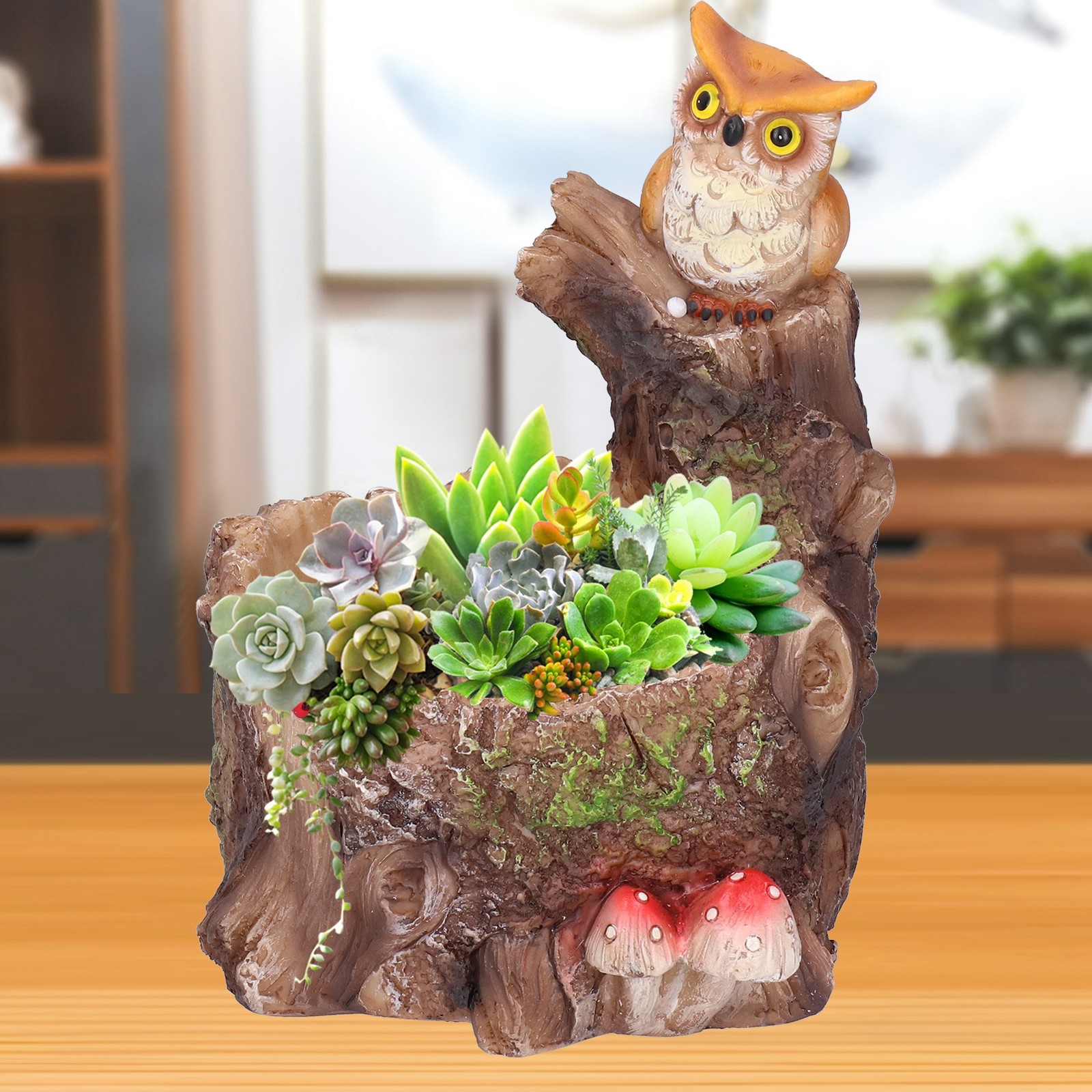 Unique Cartoon Succulent Pot Waterproof Resin Planter For Miniature Garden New