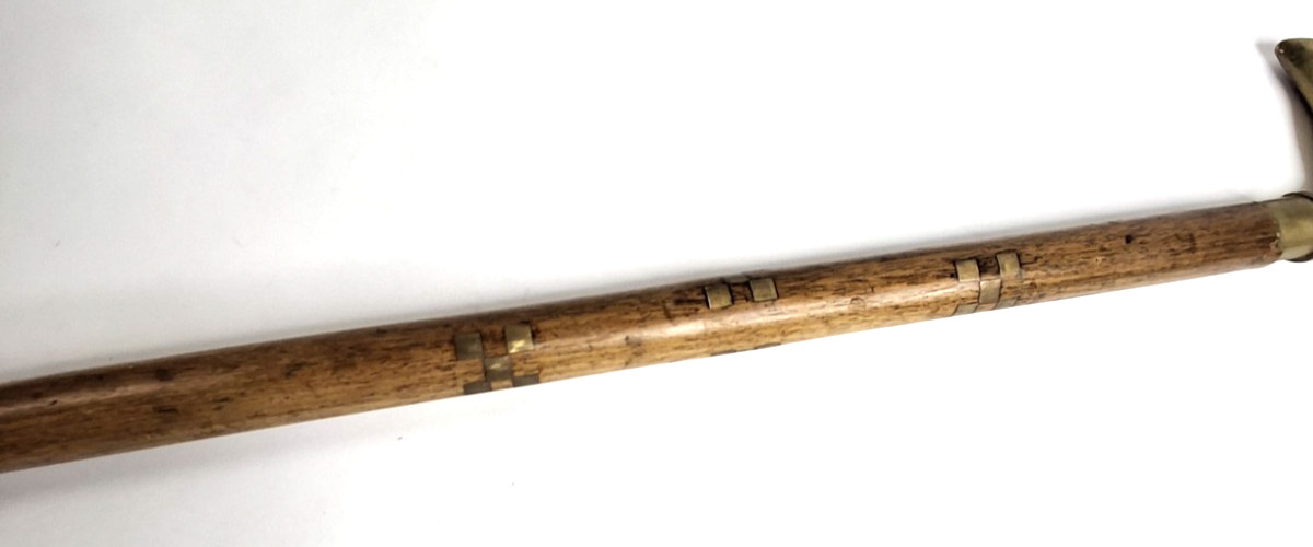 Vintage Cane Solid Brass Eagle Head with Brass In… - image 7