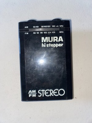 Mura Hi Stepper Model Hi-3 AM FM Radio Vintage Tested