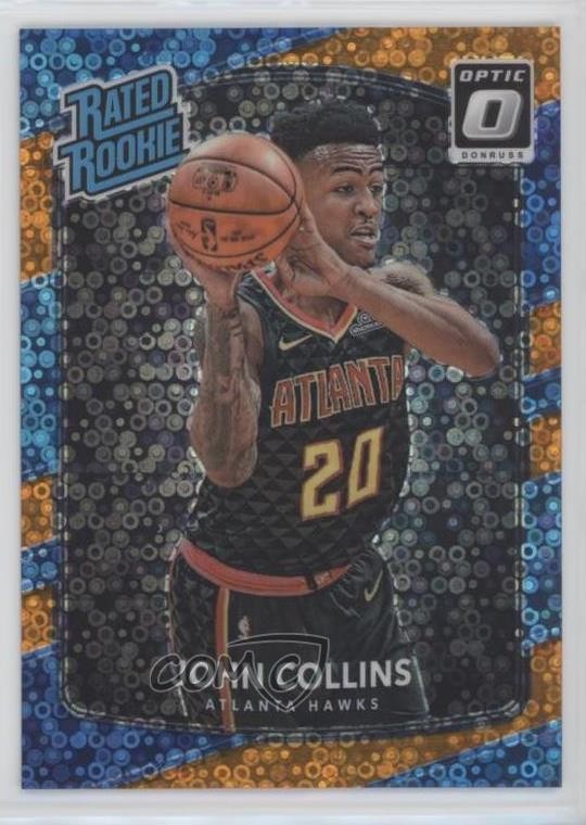 2017 Donruss Optic Rated Rookie Fast Break Orange Prizm 96/193 John Collins 4p5