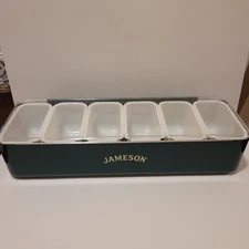 Jameson Irish Whiskey Fruit Tray Green 6 Compartment Commercial Grade
