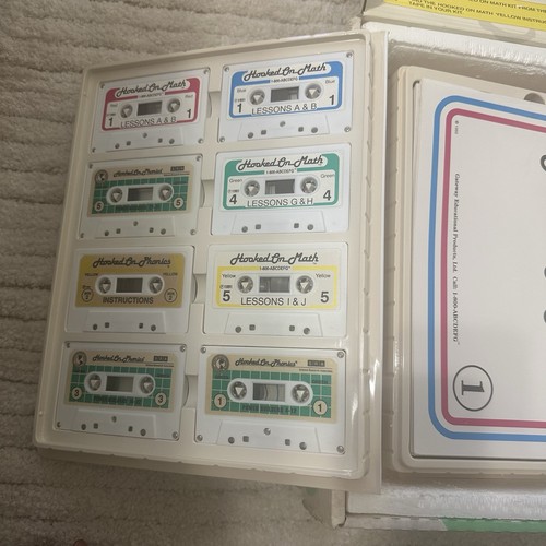 Hooked on Phonics Math Books Cassette Tapes Flashcards Homeschool - Imagen 2 de 11
