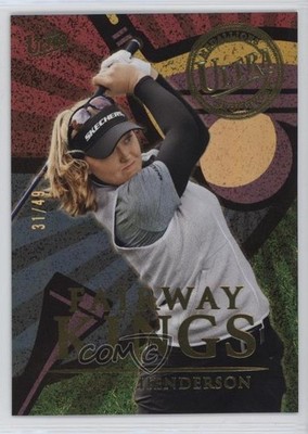 2023 Fleer Ultra Fairway Kings Gold Medallion 31/49 Brooke Henderson #8 3d2