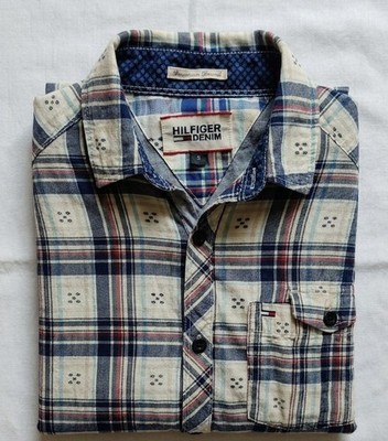 Tommy Hilfiger Denim Hemd Mehrfarbig Kariert Größe S