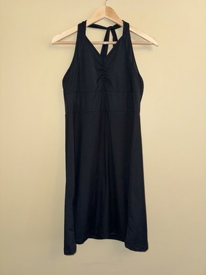 Merrell Athletic Dress Black Opti-Wick Sz L UPF 50+ Sleeveless Active Outdoor