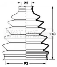 Front Left Or Right Outer Cv Boot Kit Fits Mitsubishi Pajero