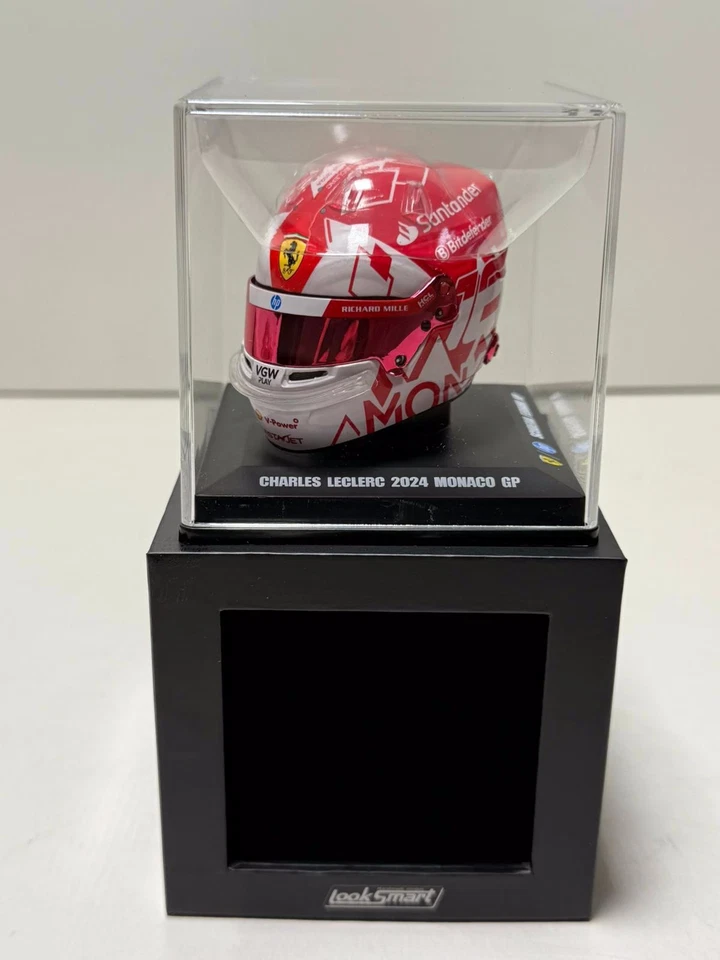 Charles Leclerc 2024 Looksmart Italian GP Helm Ferrari Formel1 F1 1:5 1/5 Modell - Bild 2 von 4