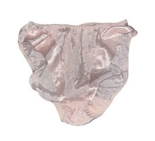 Vtg Victoria s Secret Second Skin M Panties Satin Pink Medium 6 Gold Label