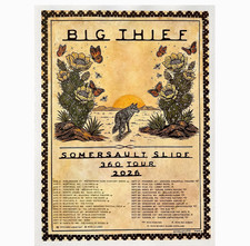 Big Thief Concert Tour 2026 Retro Vintage Art Poster