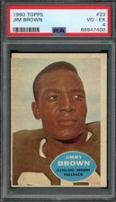 1960 TOPPS #23 JIM BROWN PSA 4 BROWNS HOF [400]