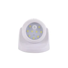 360° Battery Power Motion Sensor Security PIR LED Light Garden Outdoor Indoor