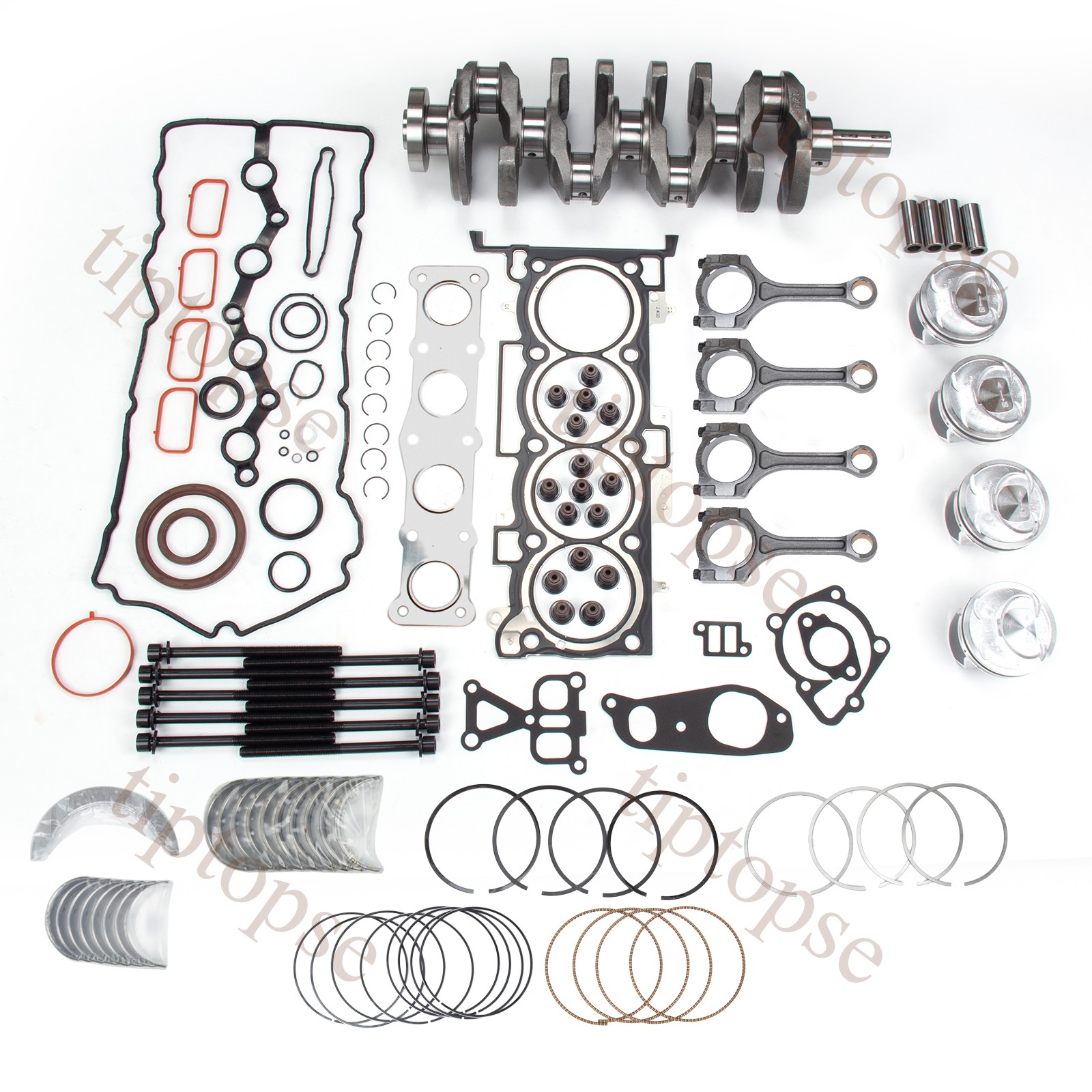 2011-2020 Kia Hyundai Sonata 2.4L G4KJ Engine Rebuild Kit with Crankshaft & Con Rods