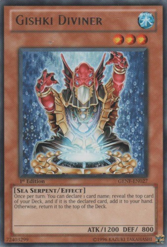 Gishki Diviner GENF-EN027 Rare Unlimited Edition Moderately Played